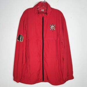 Vegas Golden Knights NHL Hockey Jacket Mens XL Full Zip Red Member Exclusive NWT